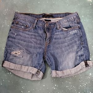 Levi's distressed denim shorts